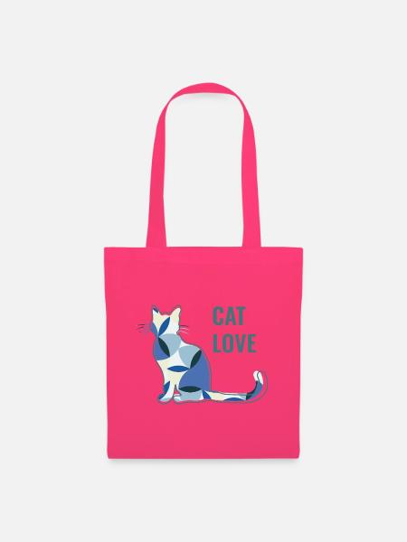 Katzenliebe - Cat Love - Stoffbeutel - Azalea
