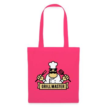 Grill Master (Grill / Barbecue / BBQ / 3C) - Sac en tissu - rose azalée - Devant