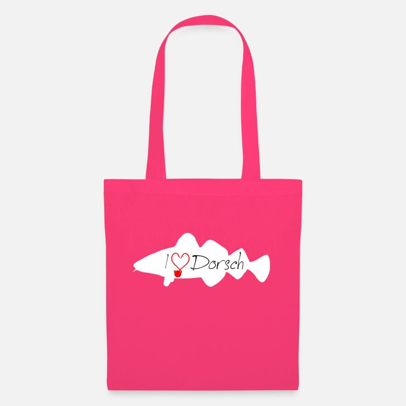 I Love Cod white - Tote Bag - azalea