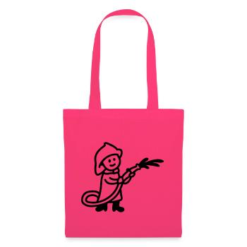 Pompier - ligne - Sac en tissu - rose azalée - Devant