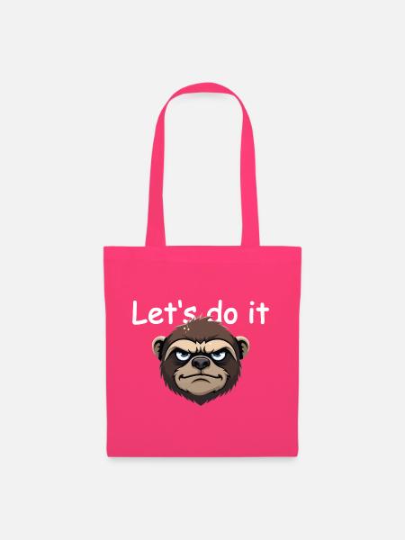 Faultier - let's do it - Stoffbeutel - Azalea