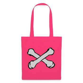 Crossing Bones Silhouette - Tote Bag - azalea - Front