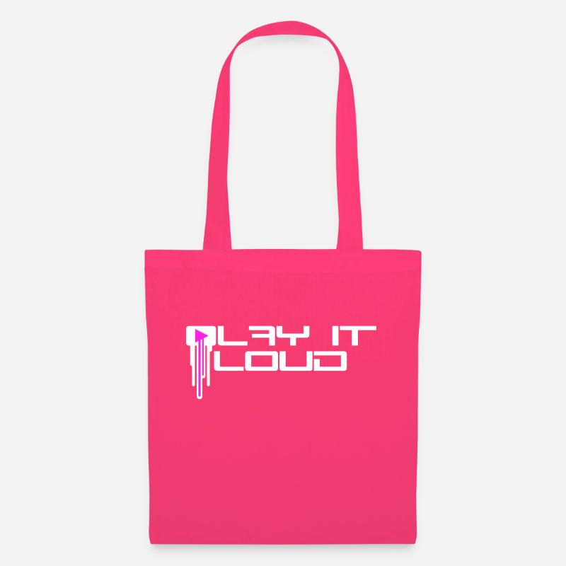 Play it loud Play Taste Graffiti Spray Laute Musik - Stoffbeutel - Azalea