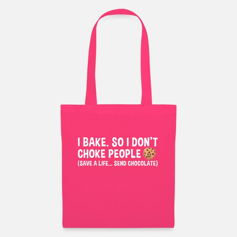 Baking Save A Life… Send Chocolate Cookie - Stoffbeutel - Azalea