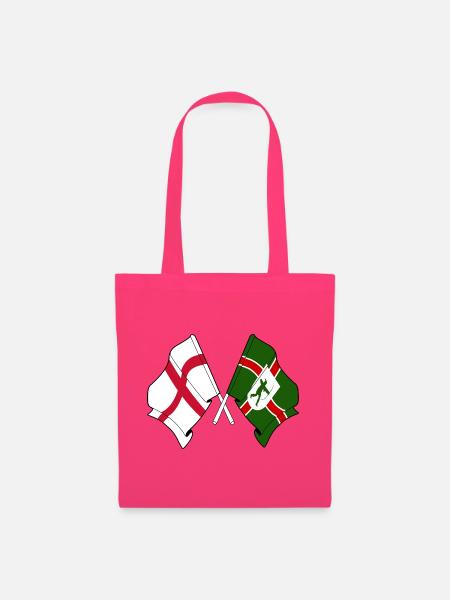 Nottinghamshire × England-Flaggen - Stoffbeutel - Azalea
