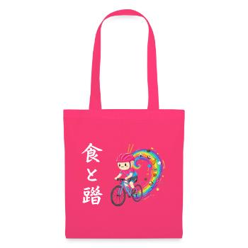 Rainbow Ride : Cycliste de Trails Foodie - Sac en tissu - rose azalée - Devant