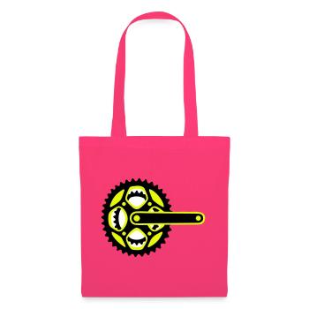 Icône de plateau de vélo - Sac en tissu - rose azalée - Devant