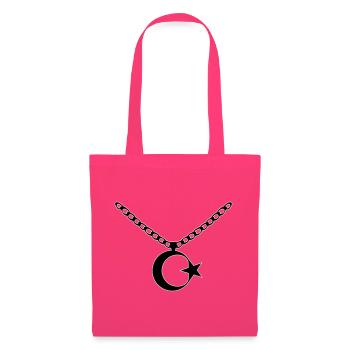 Türkei Flagge Kette - Stoffbeutel - Azalea - Vorne