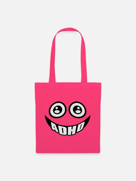 ADHD Smiley - Stoffbeutel - Azalea