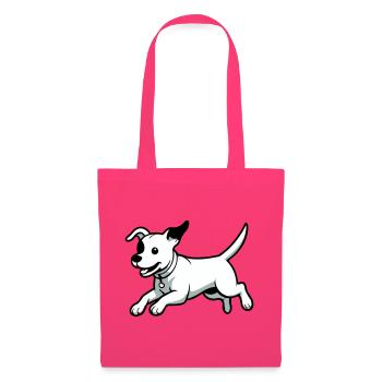Verspielter Hund-Cartoon - Stoffbeutel - Azalea - Vorne