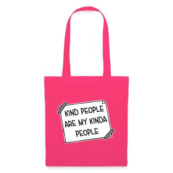 Les gens gentils sont mon genre de gentillesse - Sac en tissu - rose azalée - Devant