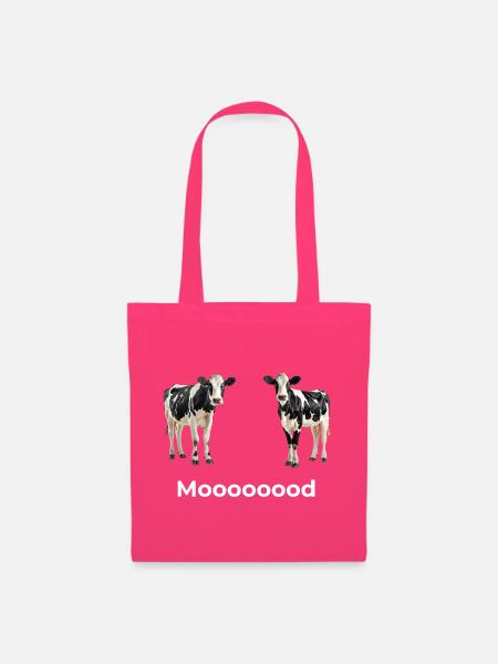 Mooood – Lustiges Kuh Design - Stoffbeutel - Azalea