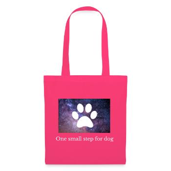 Tierpfoten Galaxie Druck Hund lustig Geschenkidee  - Stoffbeutel - Azalea - Vorne