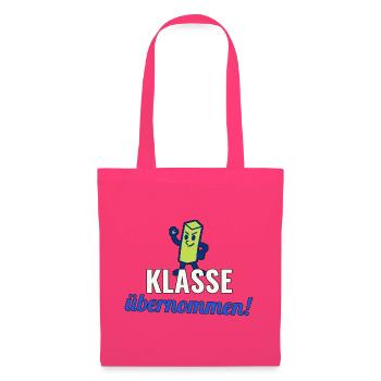 Erste eigene Klasse Geschenk für neue Lehrkräfte - Stoffbeutel - Azalea - Vorne