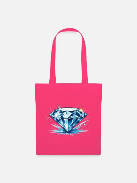 Eisblauer Diamant - Stoffbeutel - Azalea