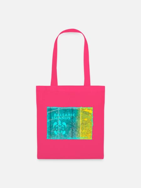 Balearische Inseln Neon Stil - Stoffbeutel - Azalea