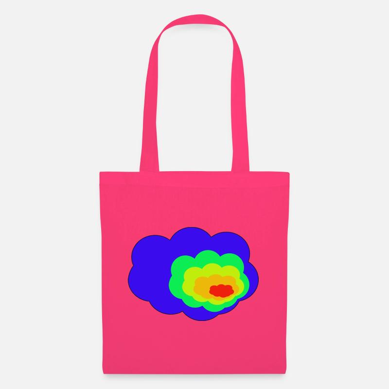 Bunte Wolken - Stoffbeutel - Azalea