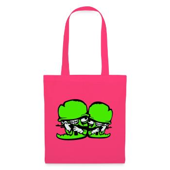 Worm Soldier Duo Casques fous Armes Team Madness - Sac en tissu - rose azalée - Devant