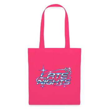 Late Nights Neon Chrome - Stoffbeutel - Azalea - Vorne