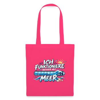 MeerPower: Voll Aufgeladen - Stoffbeutel - Azalea - Vorne