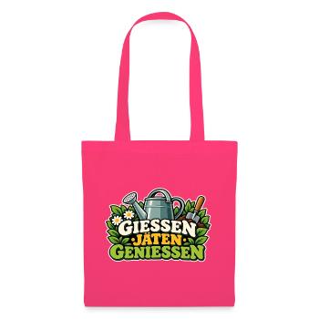 Gießen Jäten Genießen Gartenfreude - Stoffbeutel - Azalea - Vorne