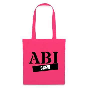 Abi Crew - Abitur Abschluss Jahrgang Abifahrt - Stoffbeutel - Azalea - Vorne