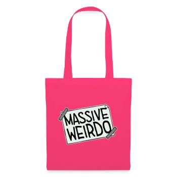 Massive weirdo Komischer Weirdo Lustig Spruch Logo - Stoffbeutel - Azalea - Vorne