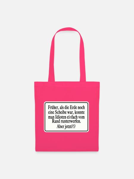 Früher als die Erde noch eine Scheibe war - Stoffbeutel - Azalea