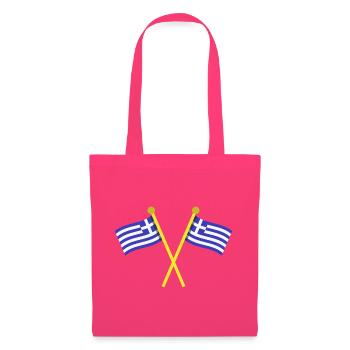 Griechische Flagge - Stoffbeutel - Azalea - Vorne