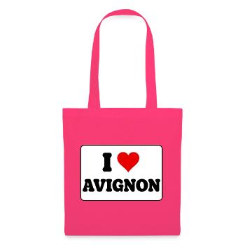 Ich liebe Avignon Ich liebe Avignon Fan French City - Stoffbeutel - Azalea - Vorne
