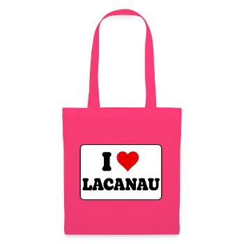 Ich liebe Lacanau – J'aime Lacanau - Stoffbeutel - Azalea - Vorne