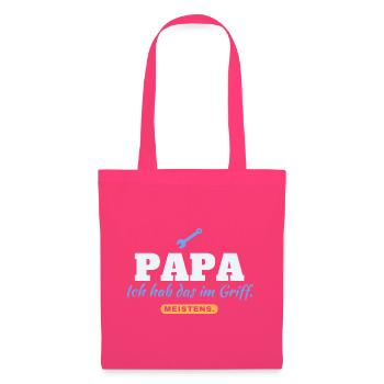 Papa Ich hab das im Griff Meistens Vatertag Papa - Stoffbeutel - Azalea - Vorne