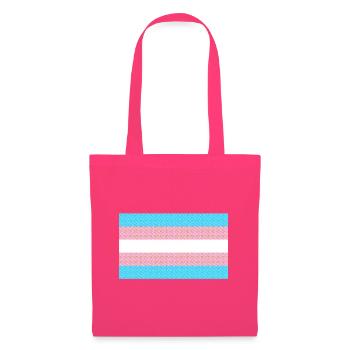 Trans Flagge - Stoffbeutel - Azalea - Vorne