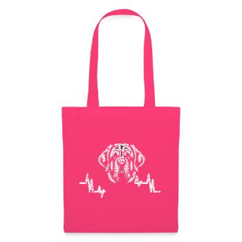 Bernhardiner Hund - Forgets Its Size Daily - Hunde - Stoffbeutel - Azalea - Vorne