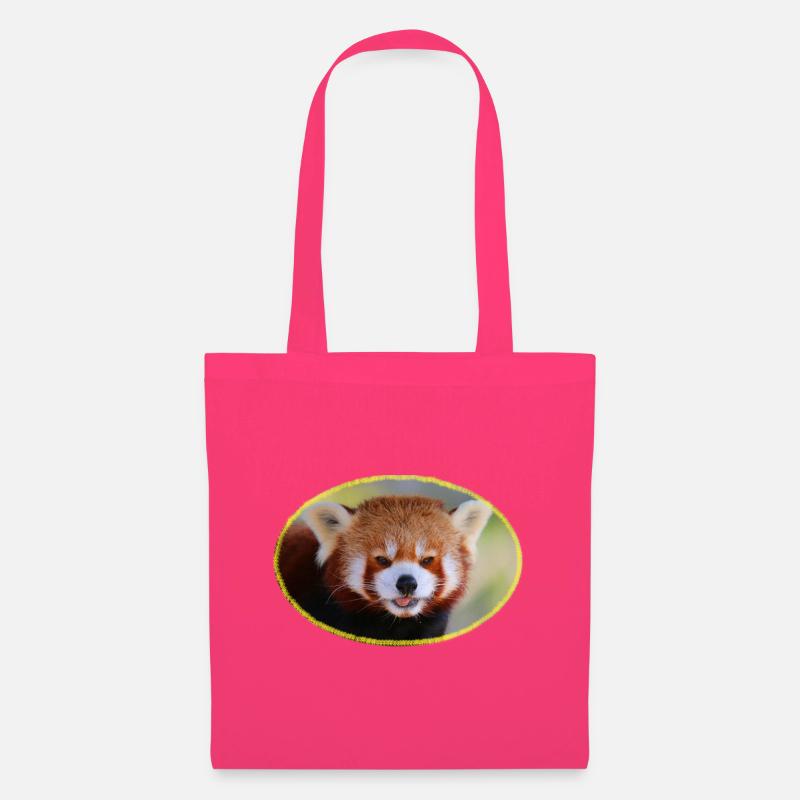 Roter Panda Stare mit gelbem Rand - Stoffbeutel - Azalea