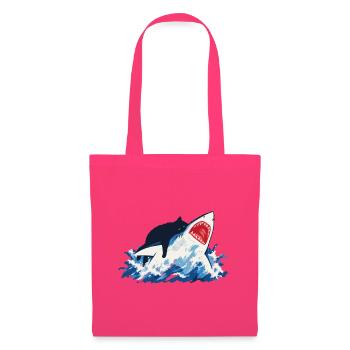 Cat Shark Ocean Humor - Tote Bag - azalea - Front
