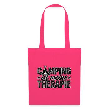 Camping ist meine Therapie - Stoffbeutel - Azalea - Vorne