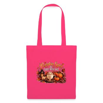 Pumpkin Spice Everything Nice Kürbis Herbstmotiv - Stoffbeutel - Azalea - Vorne