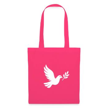 Peace Dove Outline Design - Stoffbeutel - Azalea - Vorne