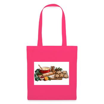 Feiertags-Backstern-Keks-Szene - Stoffbeutel - Azalea - Vorne
