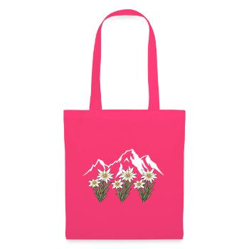 Alpen Edelweiß - Stoffbeutel - Azalea - Vorne