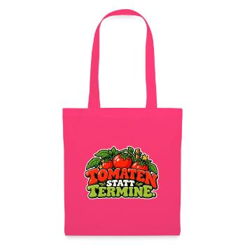 Tomaten statt Termine – Cartoon - Stoffbeutel - Azalea - Vorne