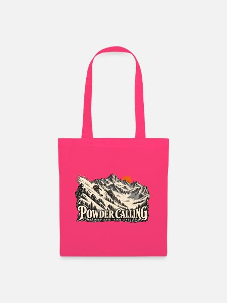 Powder Calling – Snowboard Freeride - Stoffbeutel - Azalea