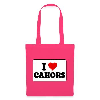 Ich liebe Cahors Ich liebe Cahors - Heart City Geschenk - Stoffbeutel - Azalea - Vorne