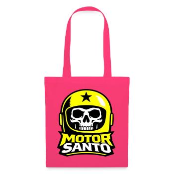 Logo du Crâne de Motor Santo - Sac en tissu - rose azalée - Devant