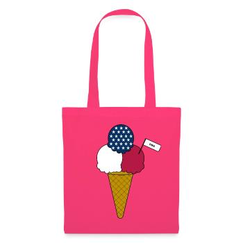 USA flag cream Eiscreme - Stoffbeutel - Azalea - Vorne