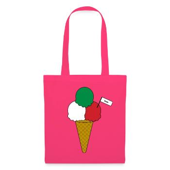 Italy Flag Eiscreme cream - Stoffbeutel - Azalea - Vorne
