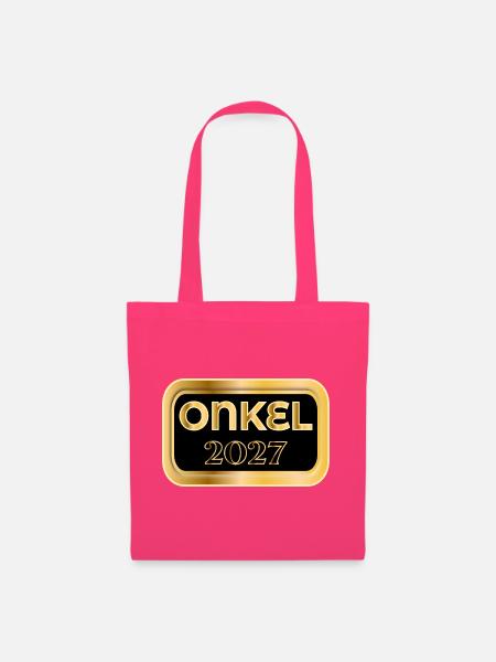 Baby 2027 Onkel - Stoffbeutel - Azalea