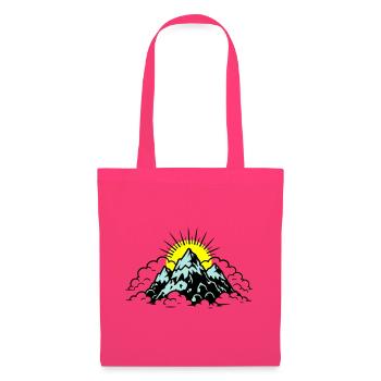 Montagnes Alpes Nature - Sac en tissu - rose azalée - Devant