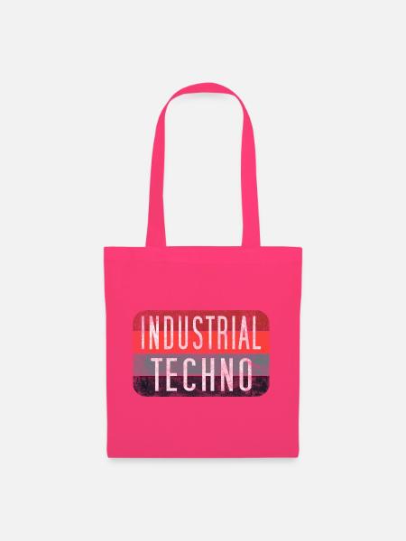 Industrial Techno Retro Gradient - Stoffbeutel - Azalea